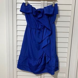 Walter by Walter Baker Blue Ruffle Cocktail Dress - Size XS